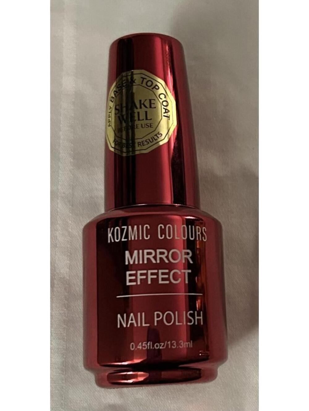 Kozmic Colours Mirror Effect Nail Polish Red Brand New-*NEW*